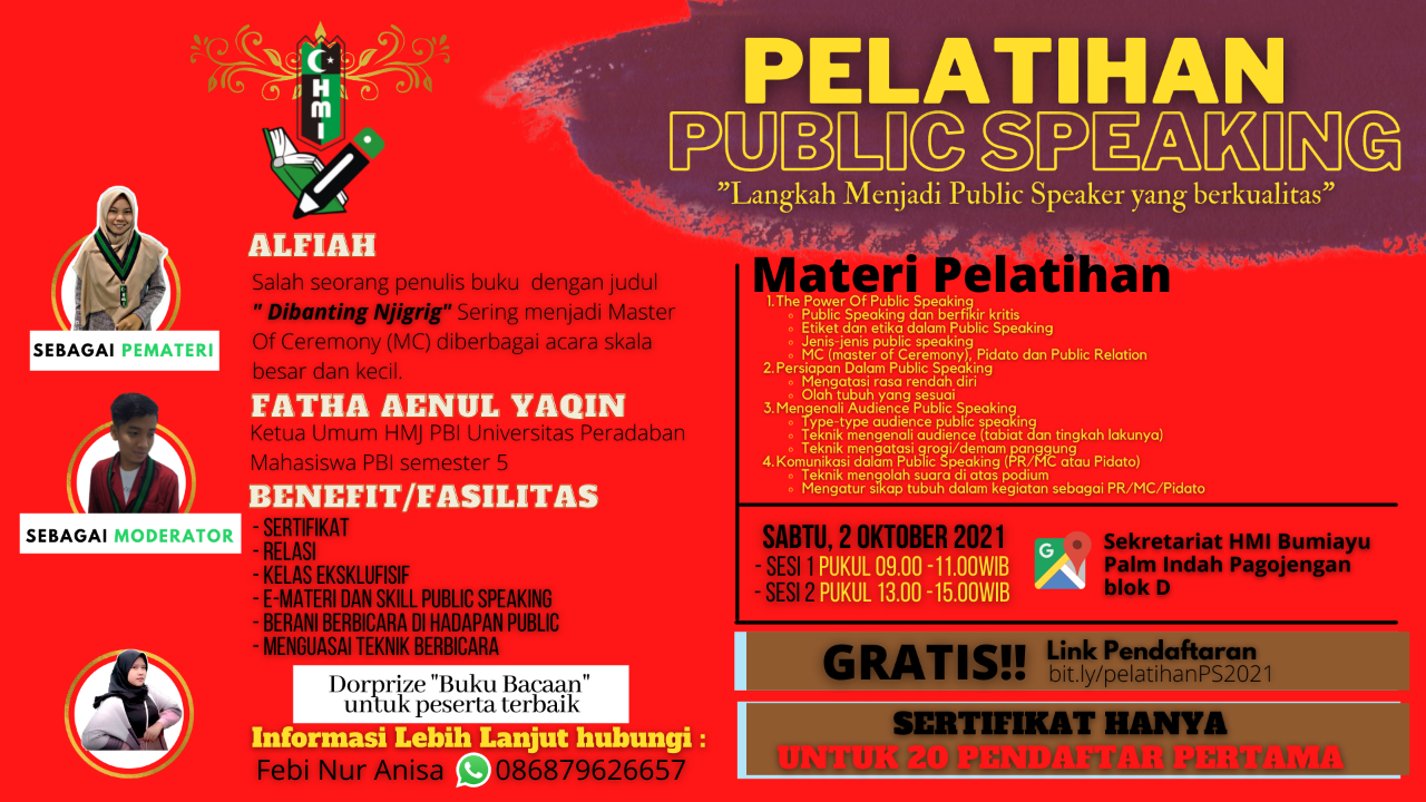 Workshop Public Speaking